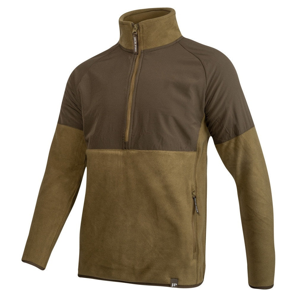 Bluză Fleece Jack Pyke Bleasdale Cu Semi-Fermoar – Muștar Închis - Îmbrăcăminte vânătoare - imagine 2 Jack Pyke ProTEREN
