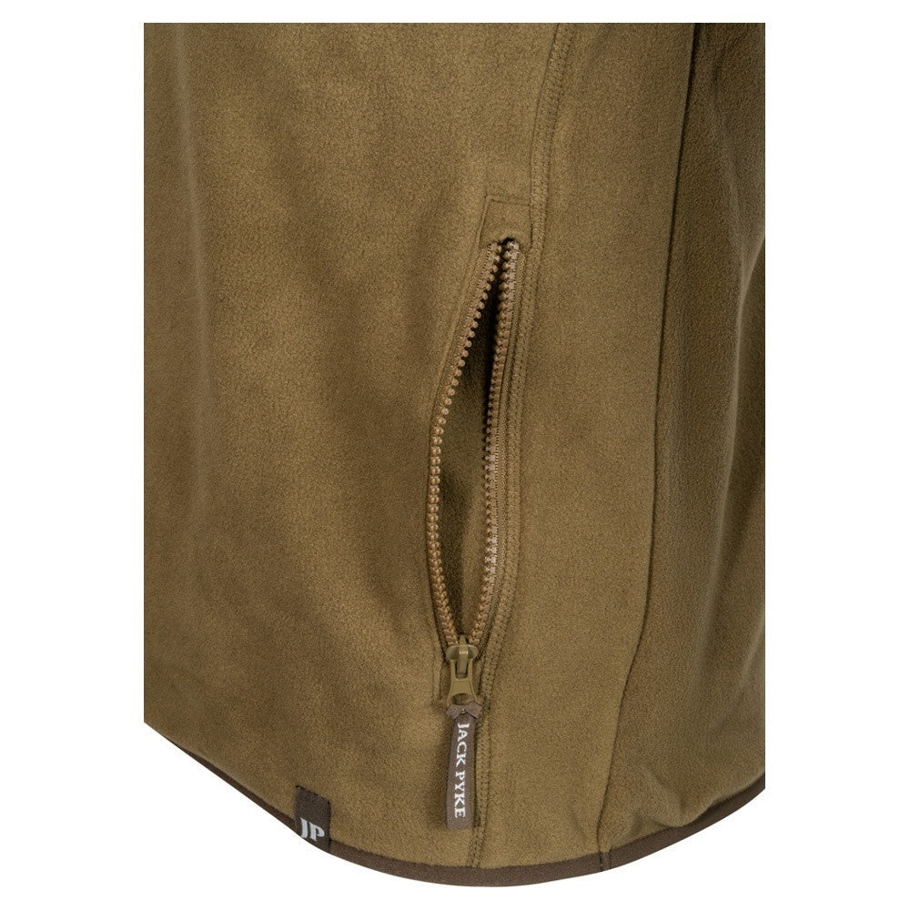 Bluză Fleece Jack Pyke Bleasdale Cu Semi-Fermoar – Muștar Închis - Îmbrăcăminte vânătoare - imagine 3 Jack Pyke ProTEREN