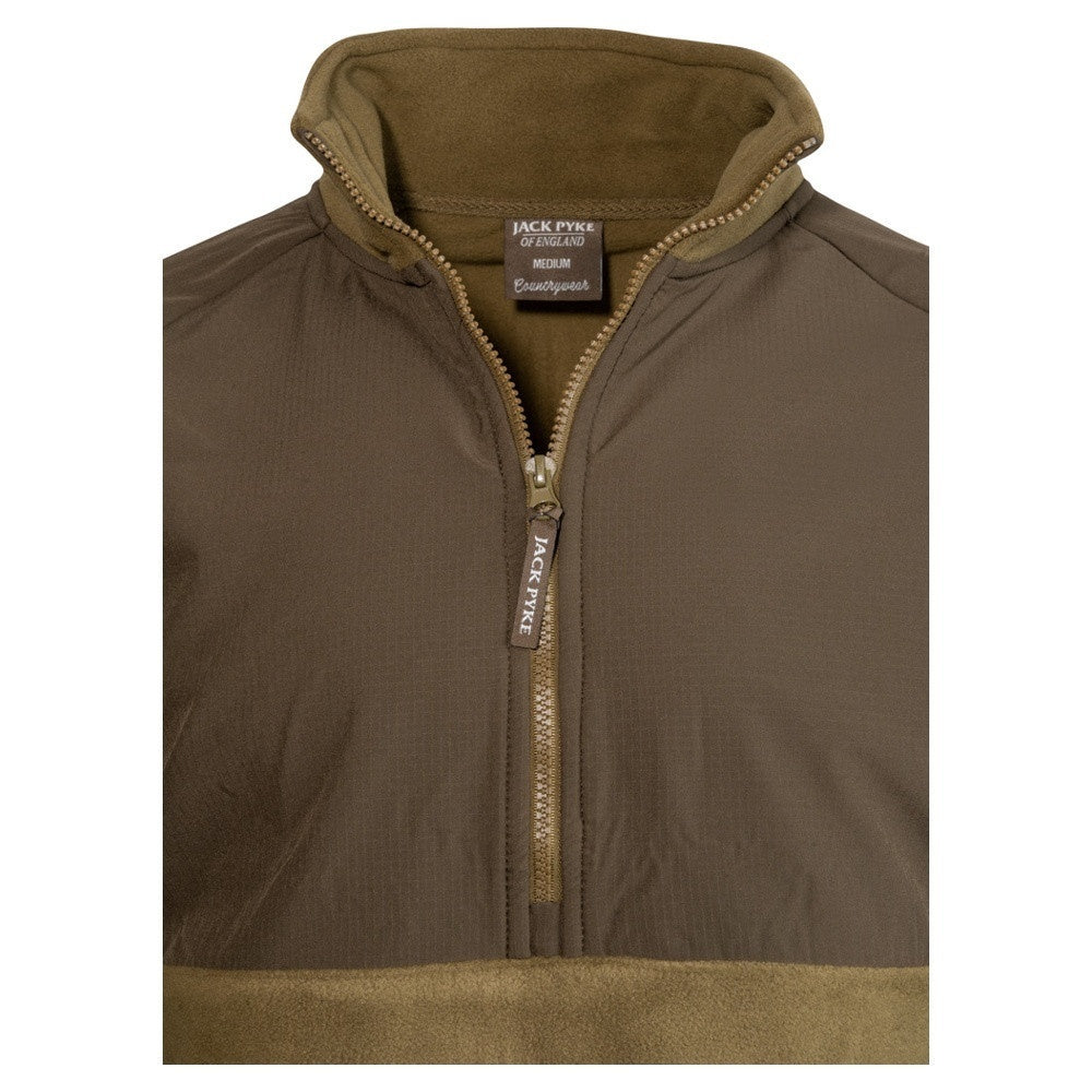 Bluză Fleece Jack Pyke Bleasdale Cu Semi-Fermoar – Muștar Închis - Îmbrăcăminte vânătoare - imagine 4 Jack Pyke ProTEREN