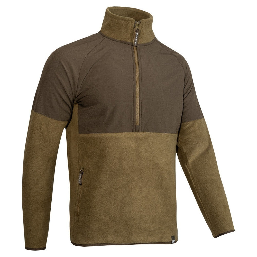Bluză Fleece Jack Pyke Bleasdale Cu Semi-Fermoar – Muștar Închis - Îmbrăcăminte vânătoare - imagine 7 Jack Pyke ProTEREN