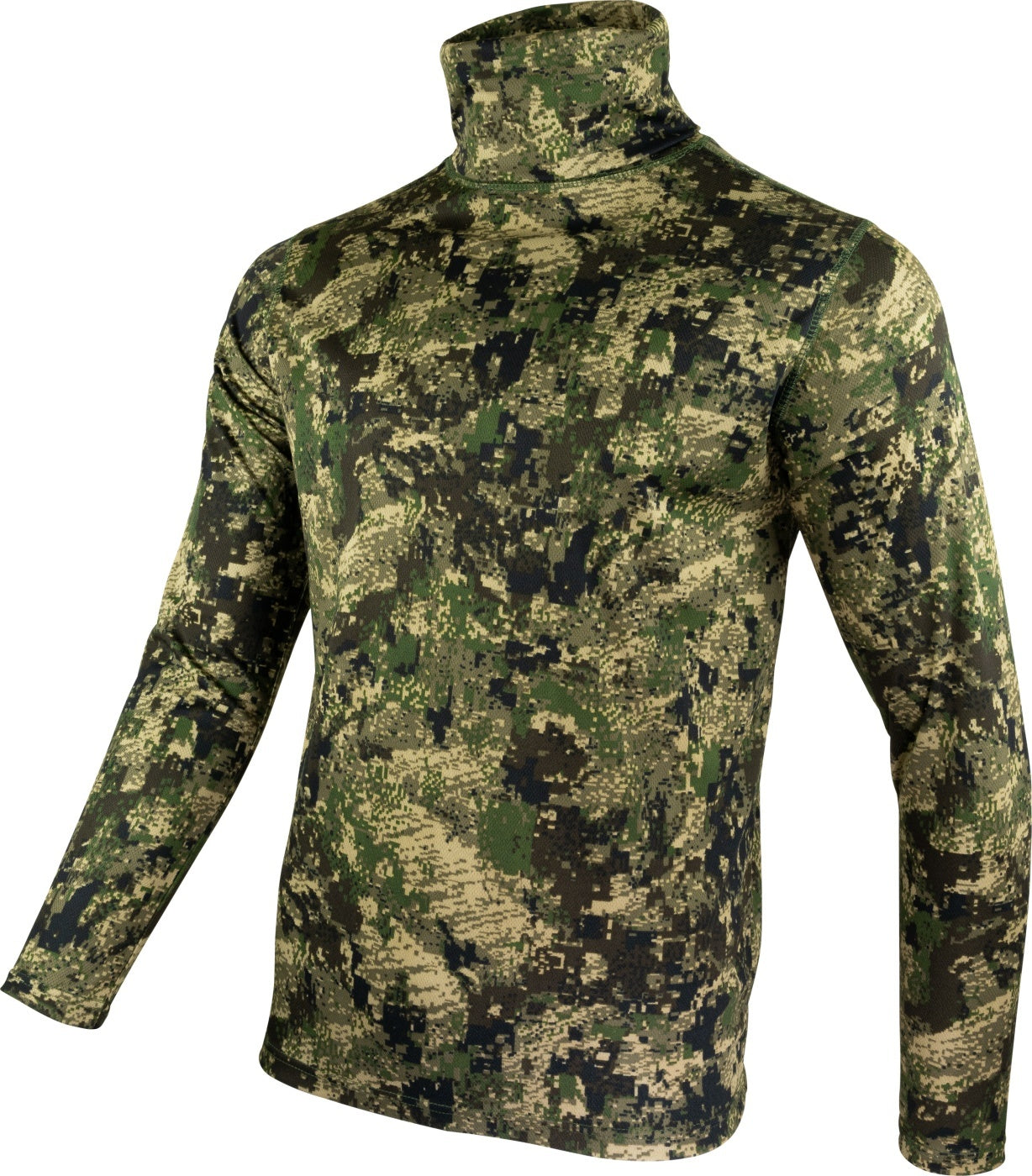 Bluză Tehnică Jack Pyke Roll Neck Digicam – Camuflaj, Respirabilă Și Elastică - Îmbrăcăminte vânătoare - imagine 3 Jack Pyke 