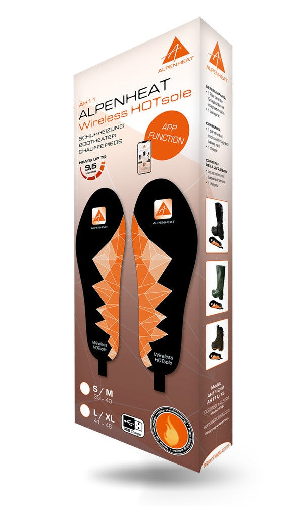 Branțuri Încălzite Alpenheat Wireless Hotsole App L/Xl - Îmbrăcăminte încălzită - imagine 4 ProTEREN