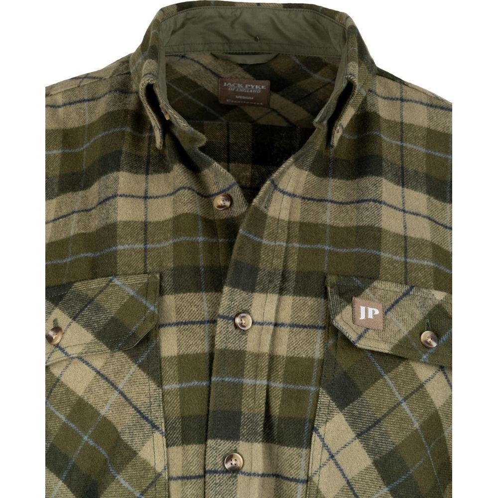Cămașă Din Flanel Gros Jack Pyke Bleasdale – Verde - Îmbrăcăminte vânătoare - imagine 4 Jack Pyke ProTEREN