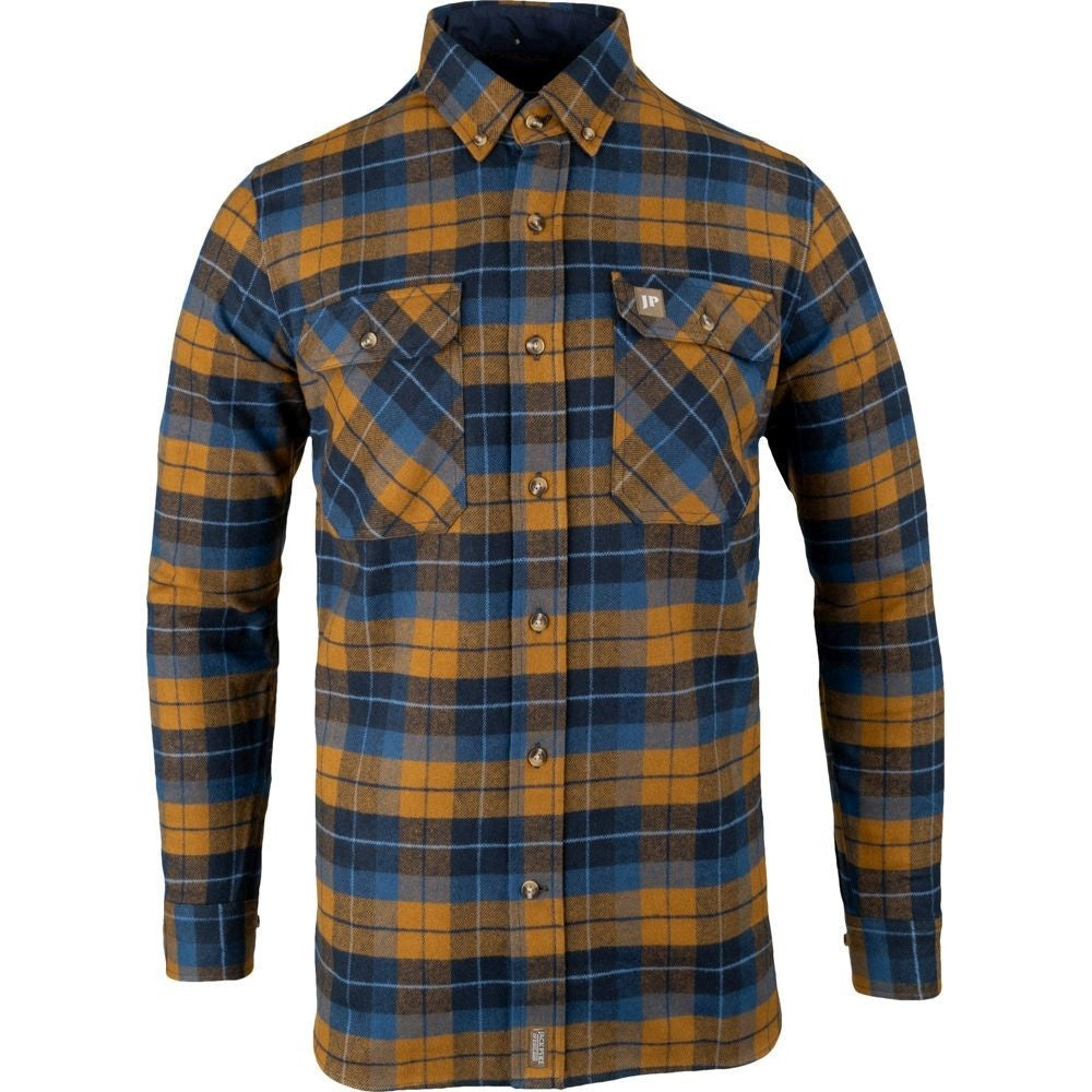 Cămașă Flanel Groasă Jack Pyke Bleasdale – Bleumarin/Ruginiu - Îmbrăcăminte vânătoare - imagine produs Jack Pyke ProTEREN
