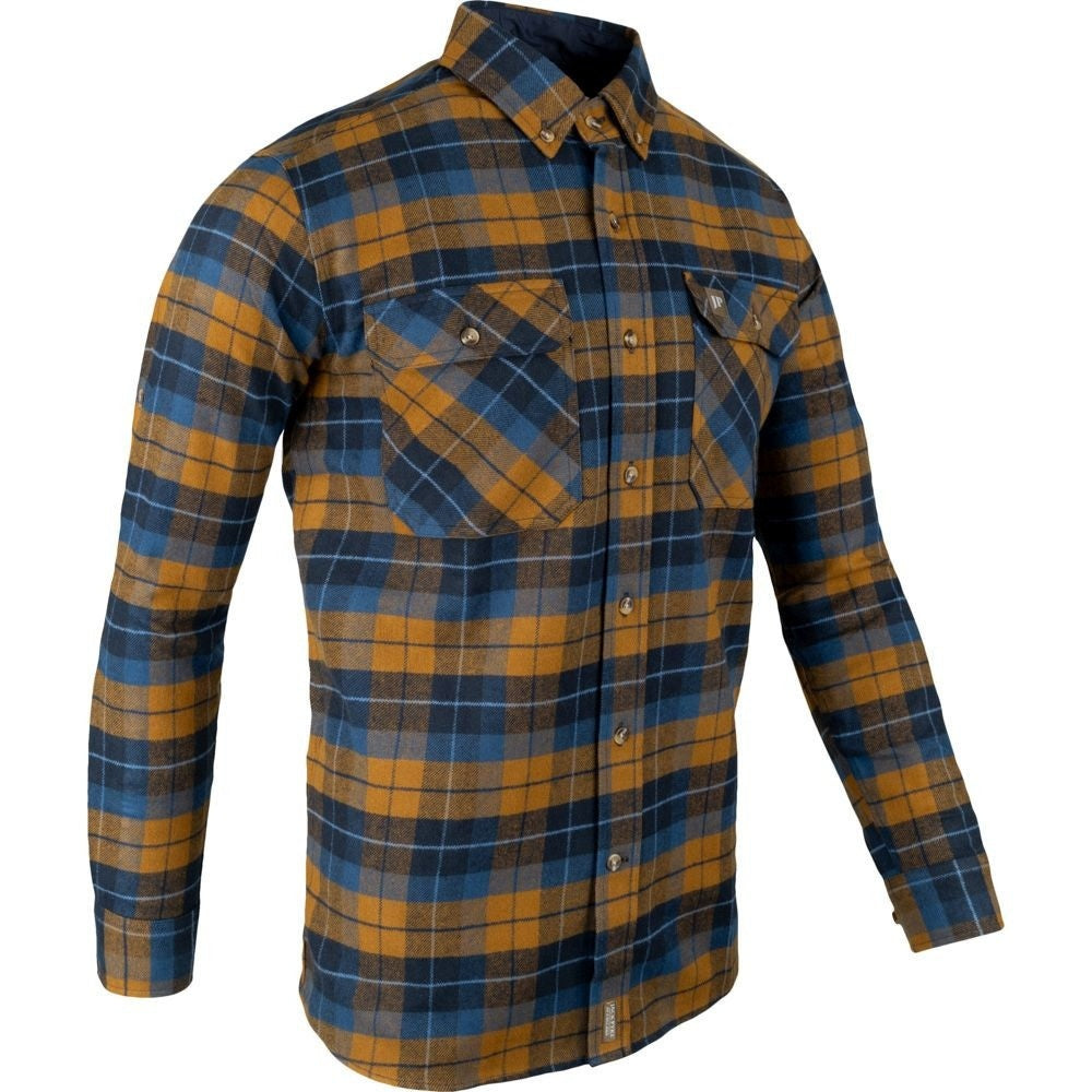 Cămașă Flanel Groasă Jack Pyke Bleasdale – Bleumarin/Ruginiu - Îmbrăcăminte vânătoare - imagine 2 Jack Pyke ProTEREN