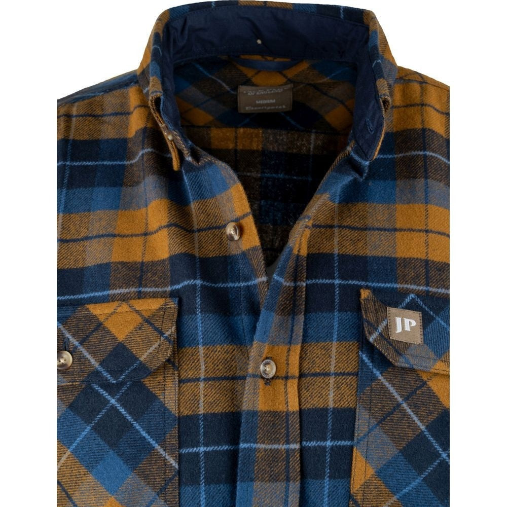 Cămașă Flanel Groasă Jack Pyke Bleasdale – Bleumarin/Ruginiu - Îmbrăcăminte vânătoare - imagine 4 Jack Pyke ProTEREN