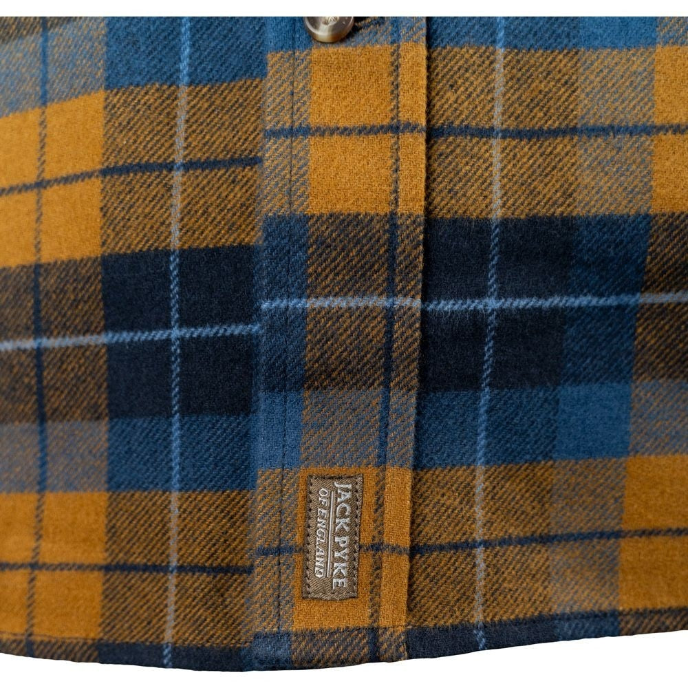 Cămașă Flanel Groasă Jack Pyke Bleasdale – Bleumarin/Ruginiu - Îmbrăcăminte vânătoare - imagine 5 Jack Pyke ProTEREN