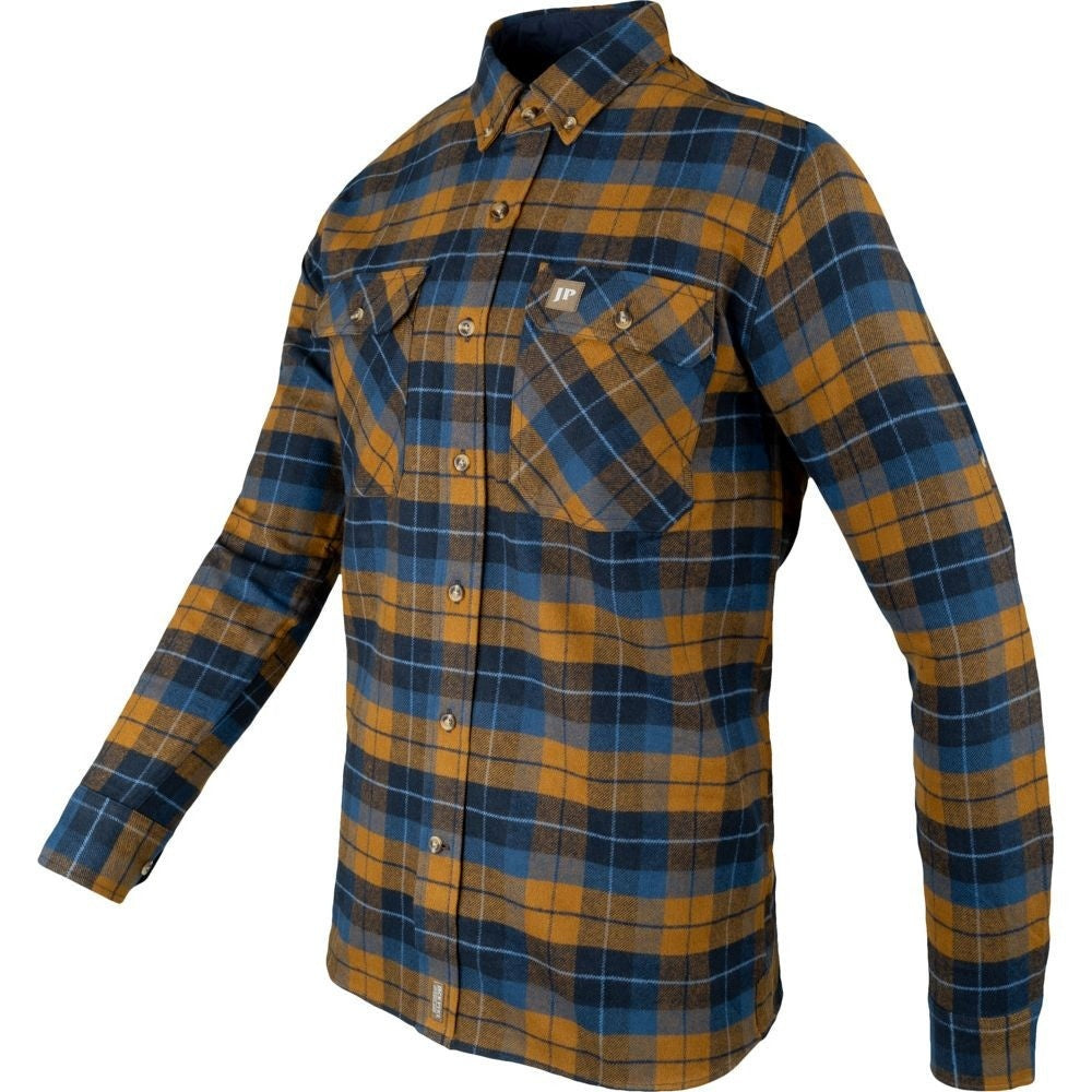 Cămașă Flanel Groasă Jack Pyke Bleasdale – Bleumarin/Ruginiu - Îmbrăcăminte vânătoare - imagine 8 Jack Pyke ProTEREN