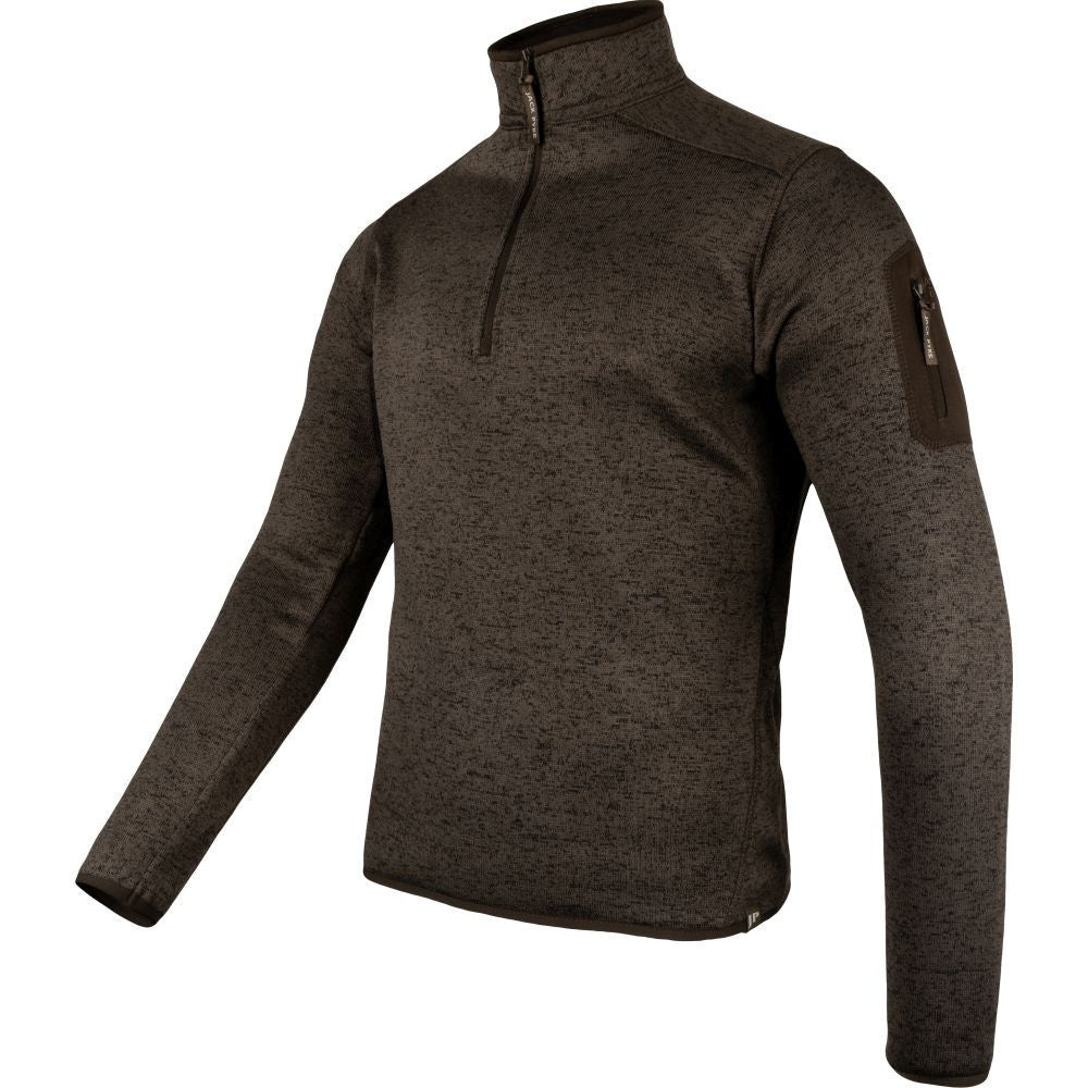 Fleece Jack Pyke Melange Quarter Zip, Maro - Îmbrăcăminte vânătoare - imagine produs Jack Pyke ProTEREN