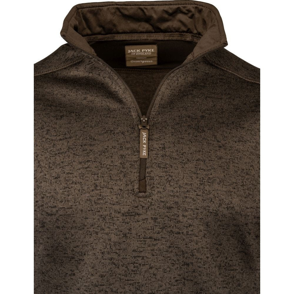 Fleece Jack Pyke Melange Quarter Zip, Maro - Îmbrăcăminte vânătoare - imagine 2 Jack Pyke ProTEREN