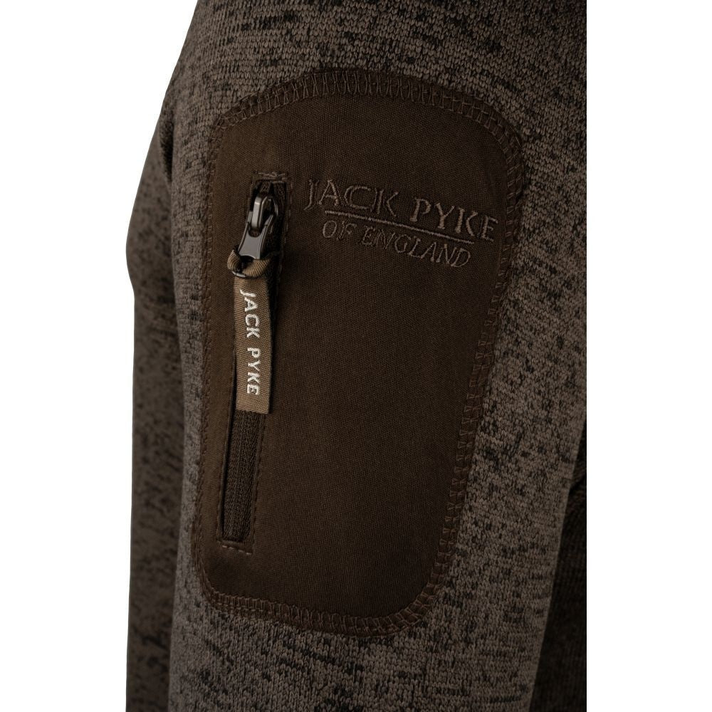 Fleece Jack Pyke Melange Quarter Zip, Maro - Îmbrăcăminte vânătoare - imagine 3 Jack Pyke ProTEREN