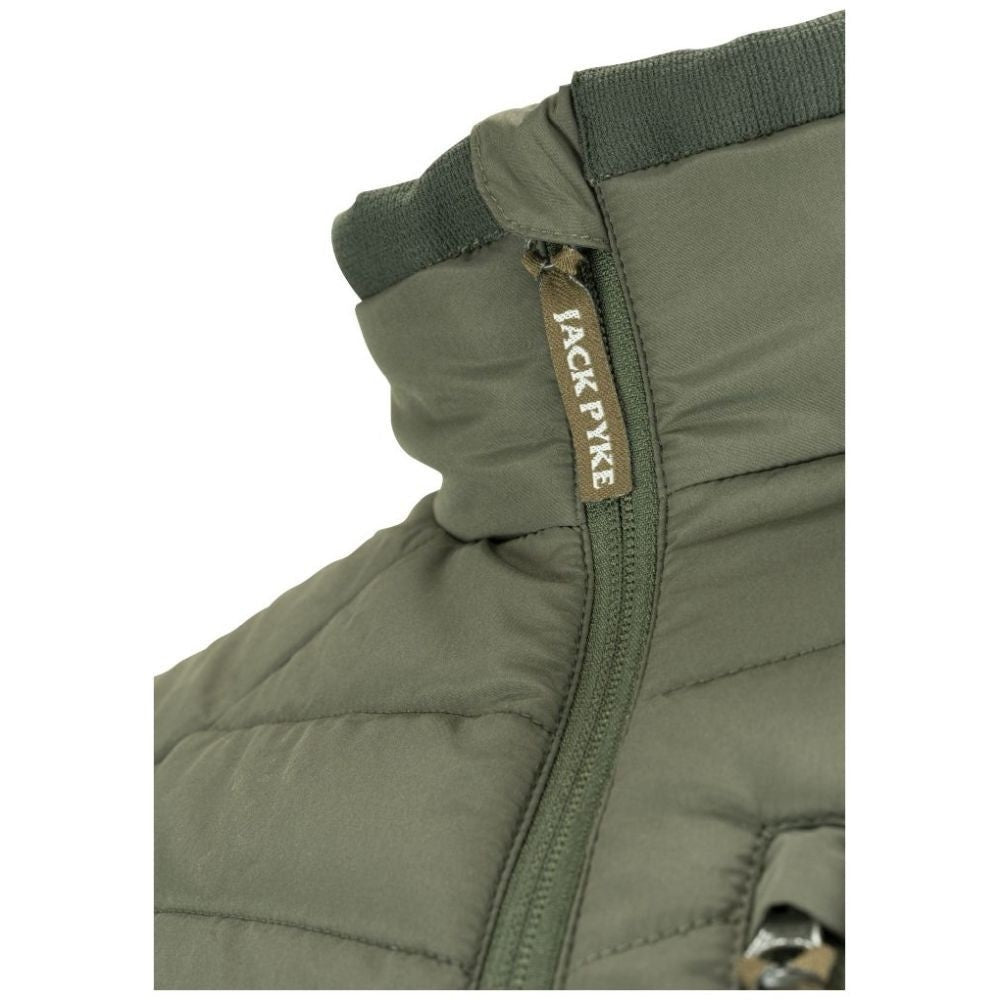 Jachetă Matlasată Fleece Jack Pyke Hybrid, Verde - Îmbrăcăminte vânătoare - imagine 3 Jack Pyke ProTEREN