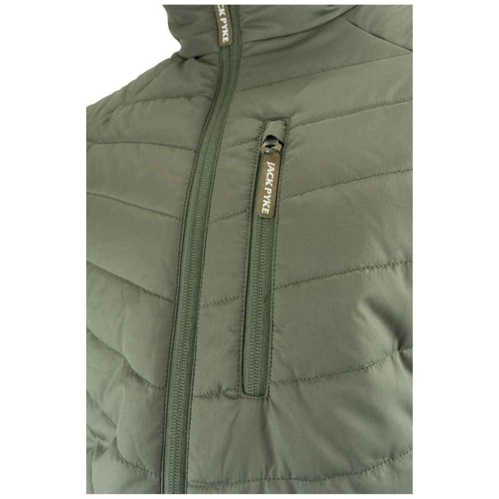 Jachetă Matlasată Fleece Jack Pyke Hybrid, Verde - Îmbrăcăminte vânătoare - imagine 4 Jack Pyke ProTEREN