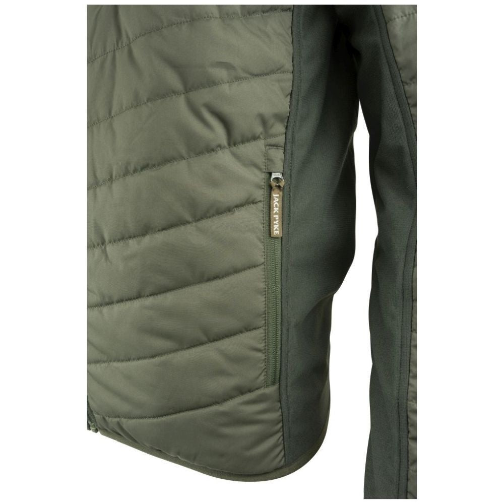 Jachetă Matlasată Fleece Jack Pyke Hybrid, Verde - Îmbrăcăminte vânătoare - imagine 5 Jack Pyke ProTEREN