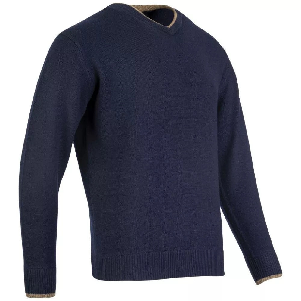 Jack Pyke Ashcombe Pulover 100% Lână De Miel Cu Decolteu V, Culoare Bleumarin - Îmbrăcăminte vânătoare - imagine 9 Jack Pyke 
