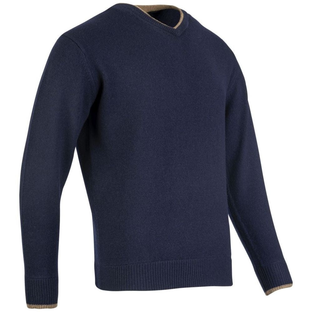 Jack Pyke Ashcombe Pulover 100% Lână De Miel Cu Decolteu V, Culoare Bleumarin - Îmbrăcăminte vânătoare - imagine 3 Jack Pyke 