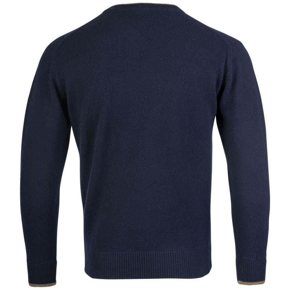 Jack Pyke Ashcombe Pulover 100% Lână De Miel Cu Decolteu V, Culoare Bleumarin - Îmbrăcăminte vânătoare - imagine 7 Jack Pyke 