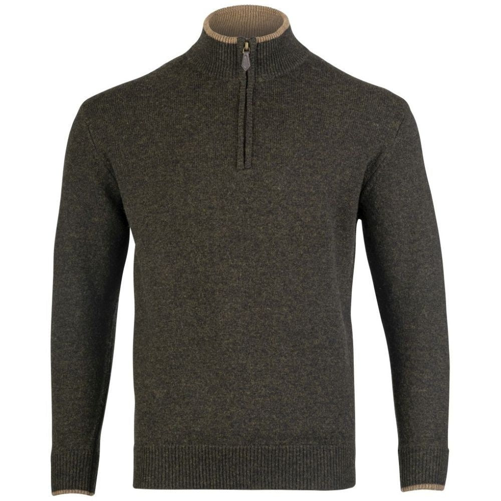 Jack Pyke Ashcombe Pulover 100% Lână De Miel Cu Fermoar, Culoare Oliv - Îmbrăcăminte vânătoare - imagine produs Jack Pyke Pro
