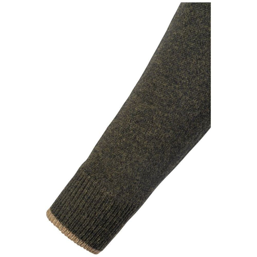 Jack Pyke Ashcombe Pulover 100% Lână De Miel Cu Fermoar, Culoare Oliv - Îmbrăcăminte vânătoare - imagine 4 Jack Pyke ProTEREN