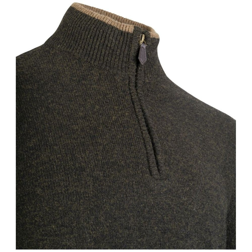 Jack Pyke Ashcombe Pulover 100% Lână De Miel Cu Fermoar, Culoare Oliv - Îmbrăcăminte vânătoare - imagine 5 Jack Pyke ProTEREN