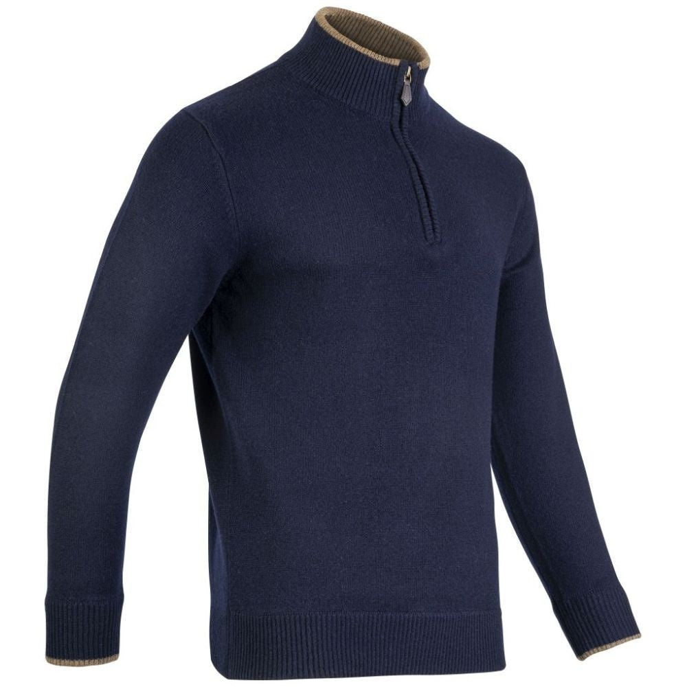 Jack Pyke Ashcombe Pulover 100% Lână De Miel Cu Fermoar, Culoare Bleumarin - Îmbrăcăminte vânătoare - imagine 2 Jack Pyke Pro