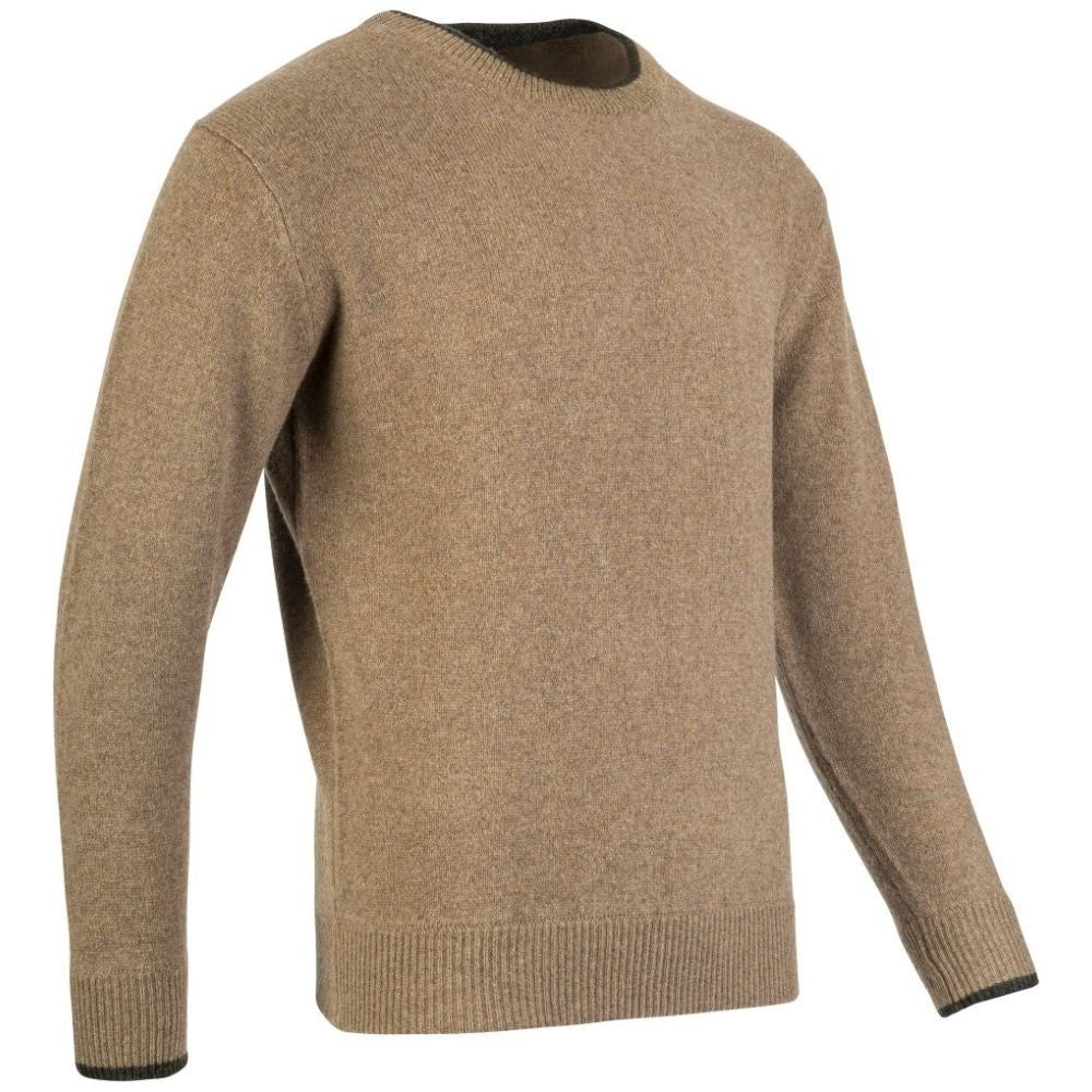 Jack Pyke Ashcombe Pulover 100% Lână De Miel Cu Guler O, Culoare Bej - Îmbrăcăminte vânătoare - imagine 2 Jack Pyke ProTEREN