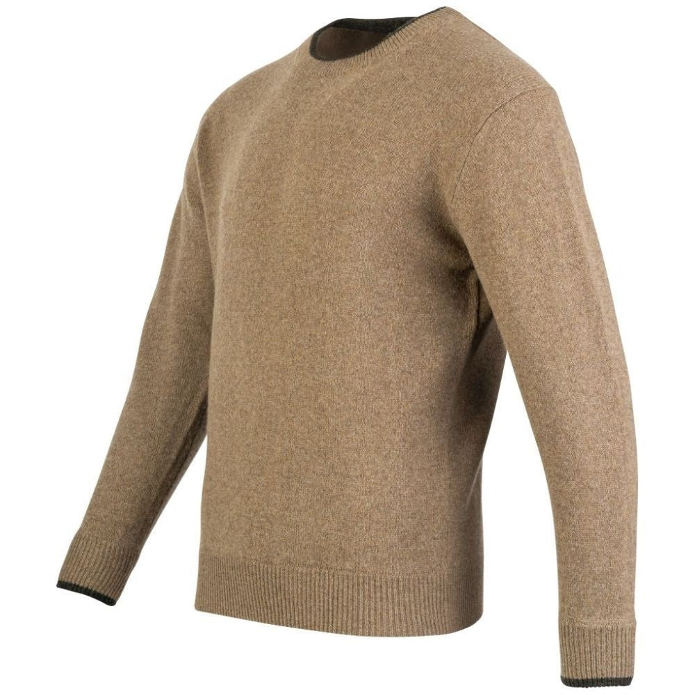 Jack Pyke Ashcombe Pulover 100% Lână De Miel Cu Guler O, Culoare Bej - Îmbrăcăminte vânătoare - imagine 3 Jack Pyke ProTEREN