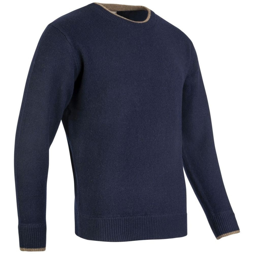 Jack Pyke Ashcombe Pulover 100% Lână De Miel Cu Guler O, Culoare Bleumarin - Îmbrăcăminte vânătoare - imagine 2 Jack Pyke Pro
