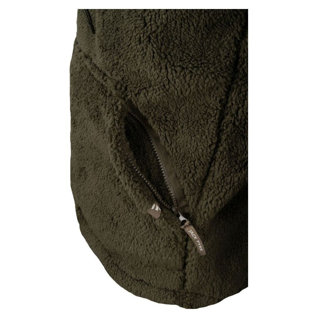 Jack Pyke Sherpa Fleece Hoodie Gen 2 Dark Olive - Îmbrăcăminte vânătoare - imagine 9 Jack Pyke ProTEREN