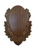 Panoplie Sculptata, Pentru Trofeu Caprior, Lemn, Maro Inchis, 27X18.5 Cm ProTEREN - Panoplii trofee - imagine produs ProTEREN