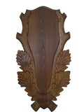 Panoplie Sculptata, Pentru Trofeu Cerb, Lemn, Maro Inchis, 34X67 Cm ProTEREN - Panoplii trofee - imagine produs ProTEREN
