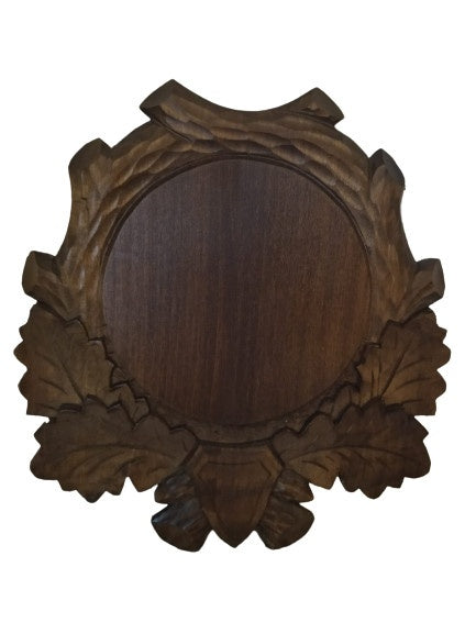 Panoplie Sculptata, Pentru Trofeu Mistret, Lemn, Maro Inchis, 30.5X33 Cm ProTEREN - Panoplii trofee - imagine produs ProTEREN