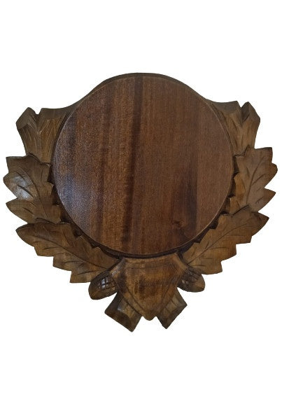 Panoplie Sculptata, Pentru Trofeu Mistret, Lemn, Maro Inchis, 30X33 Cm ProTEREN - Panoplii trofee - imagine produs ProTEREN