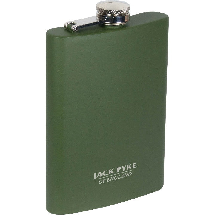 Ploscă Oțel Inoxidabil Jp, Dop Înfiletabil Cu Braț Rigid Antipierdere, 235 Ml, Verde Jack Pyke - imagine produs Jack Pyke Pro