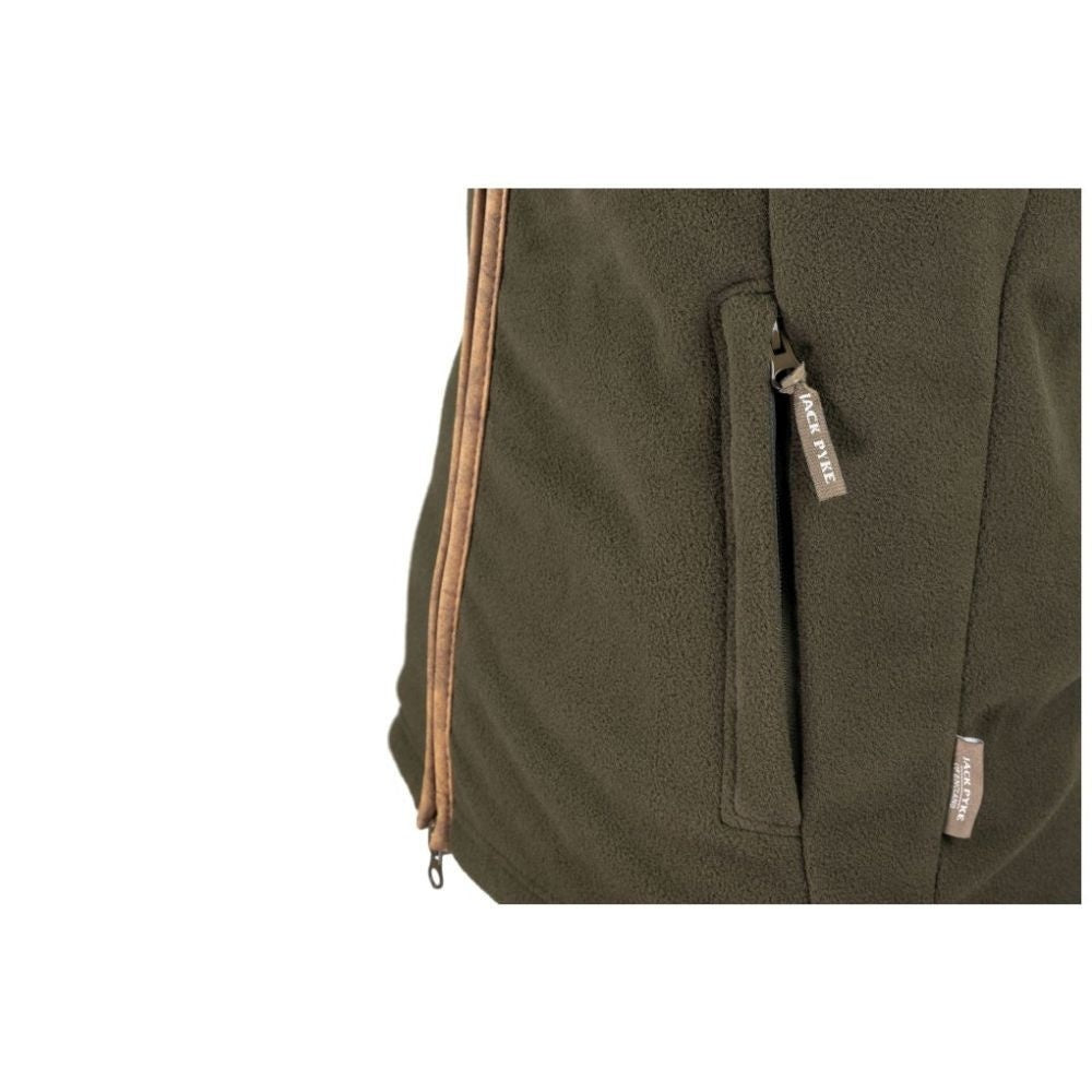 Vesta De Lână Jack Pyke Countryman Fleece Gilet Pheasant, Culoare Oliv Închis - Îmbrăcăminte vânătoare - imagine 3 Jack Pyke 
