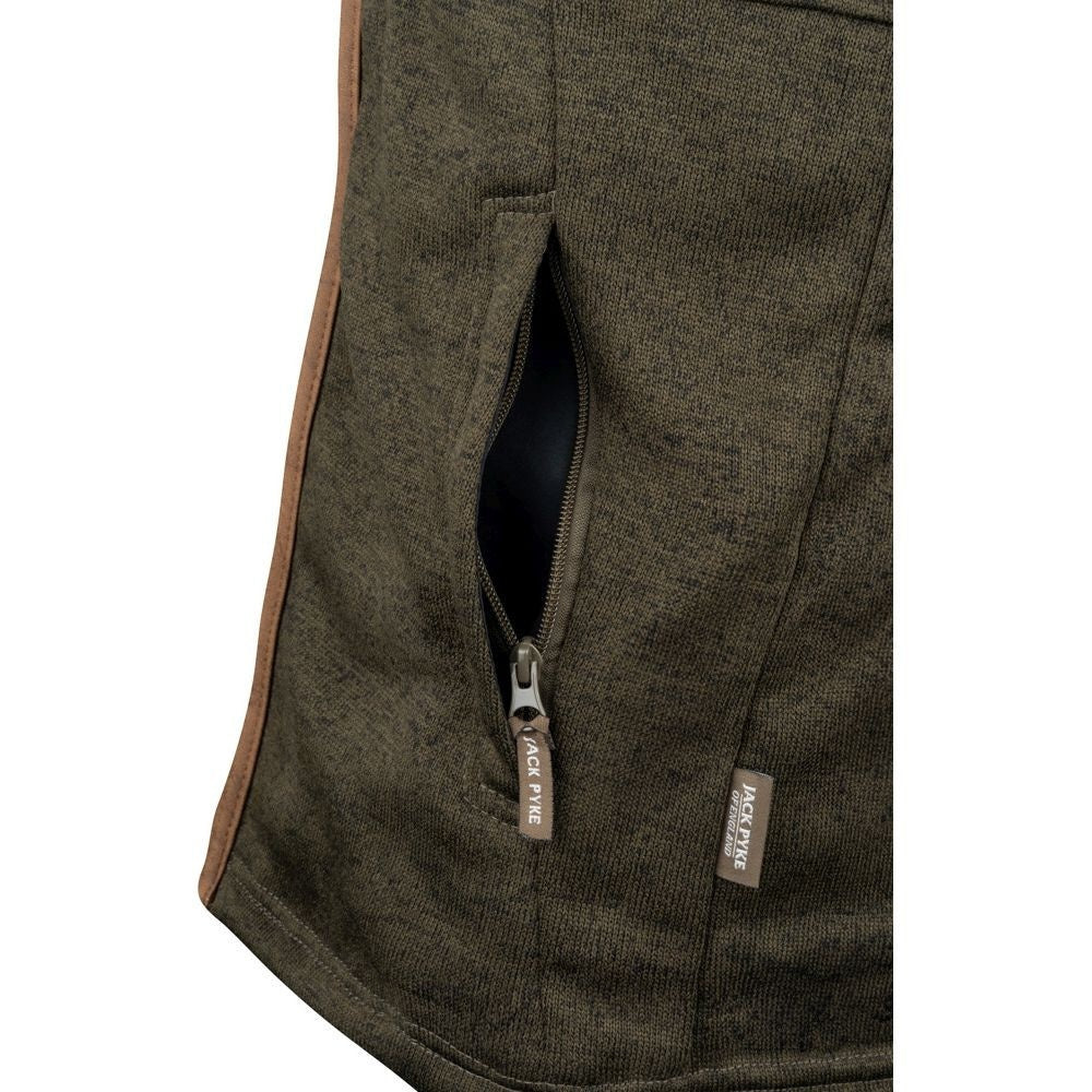 Vestă Fleece Jack Pyke Melange – Olive Închis - Îmbrăcăminte vânătoare - imagine 3 Jack Pyke ProTEREN