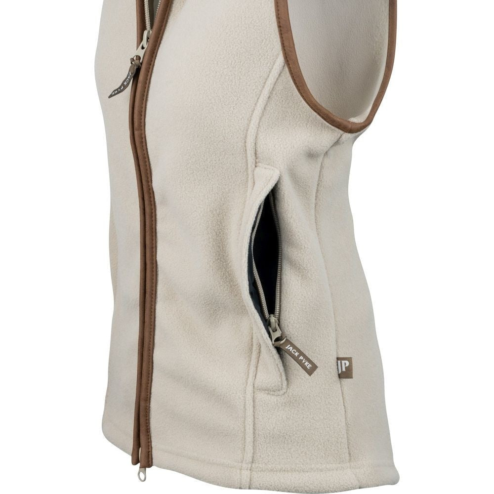 Vestă Fleece Pentru Damă Jack Pyke Countryman – Bej (Mushroom) - Îmbrăcăminte vânătoare - imagine 5 Jack Pyke ProTEREN