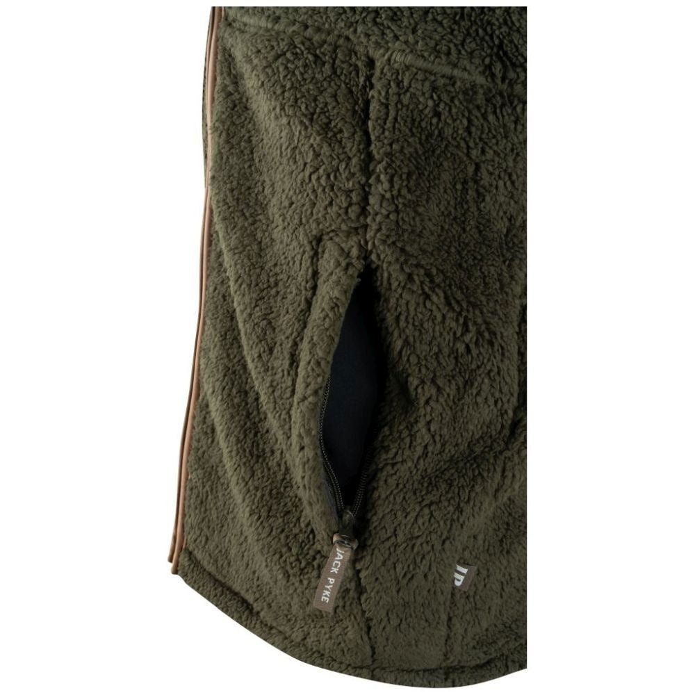 Vestă Jack Pyke Countryman Chunky Fleece Gilet, Oliv Închis - Îmbrăcăminte vânătoare - imagine 3 Jack Pyke ProTEREN