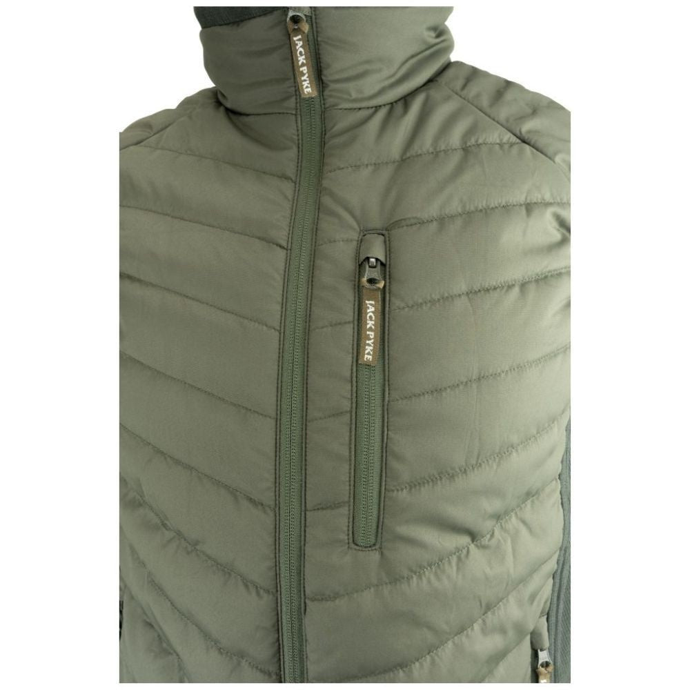 Vesta Matlasata Fleece Jack Pyke Hybrid, Culoare Verde - Îmbrăcăminte vânătoare - imagine 9 Jack Pyke ProTEREN